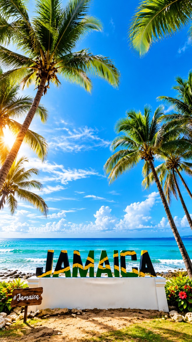 Jamaica tropical coastline